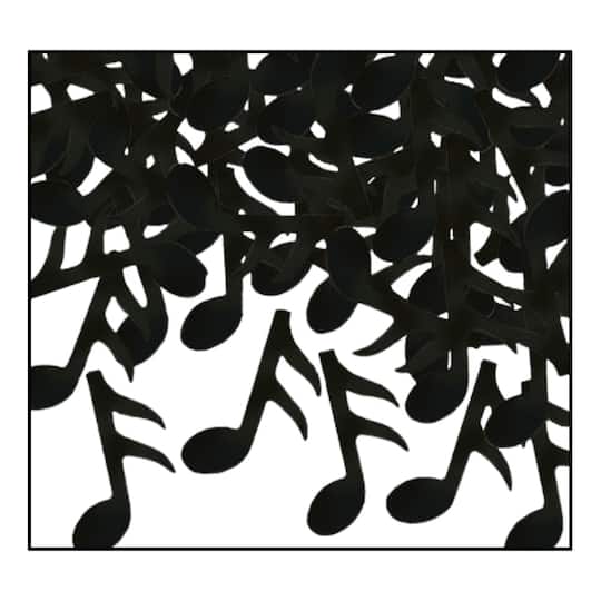 Beistle 3oz. Black Fanci-Fetti Musical Notes